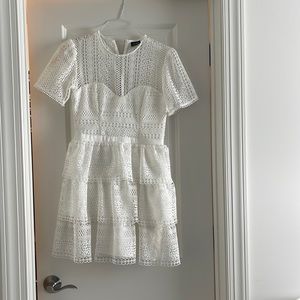 Bardot White tiered dress size US 6 worn once